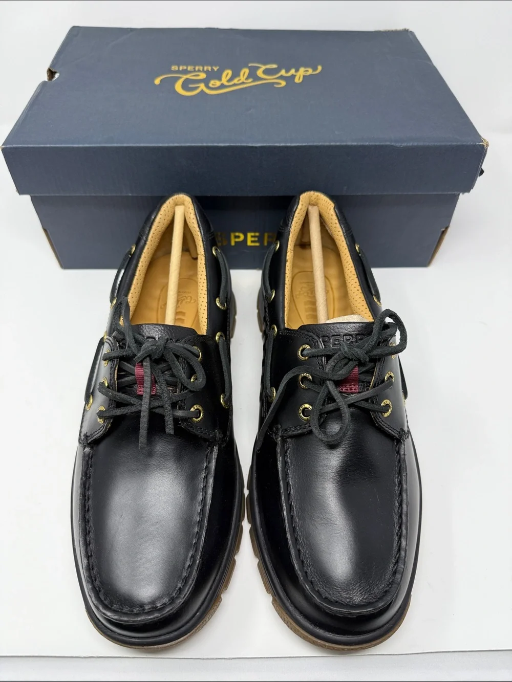 Sperry Gold Cup Billfish Plushwave Boat Shoe Men’s‎ 10M Full Grain Leather NIB